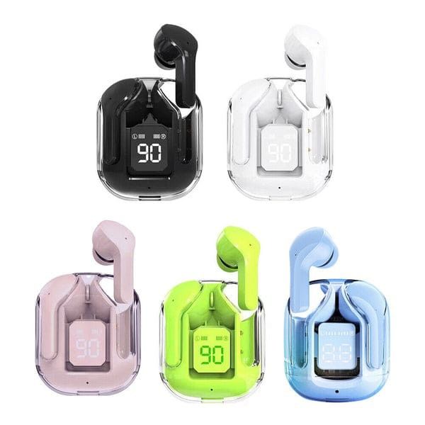 Air 31 Earbuds Wireless Transparent Bluetooth 5.3 - LED Digital Display - Heavy Bass - Noise Reduction - Waterproof